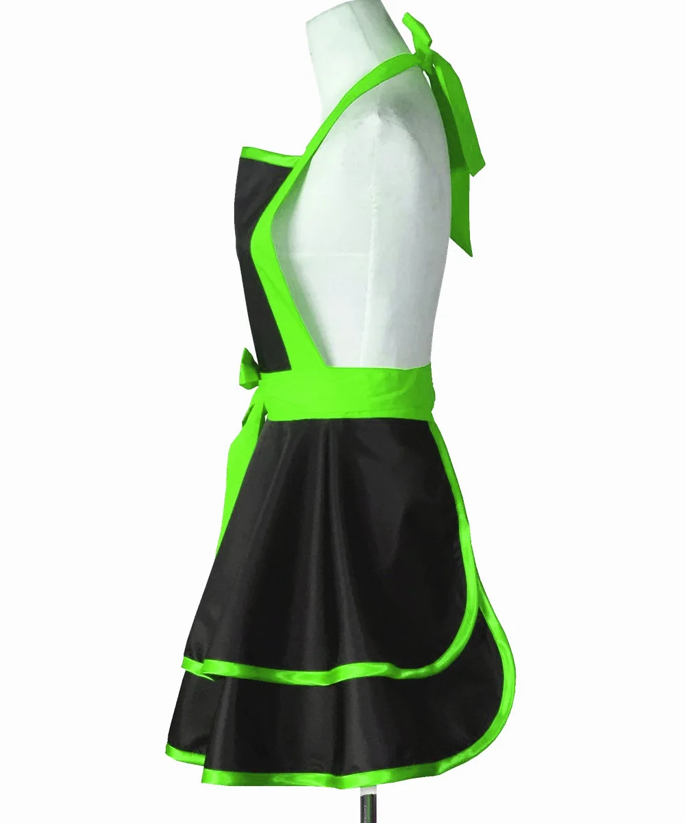 Prinzessin Schürze Frauen Mode Kleid Kellnerin Maid Haushalt Küche Abdeckung Kochschürze – Detail 34