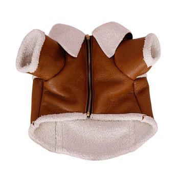Manteau en cuir marron épais pour chiens - 2025 - Doglovedesign : Vêtement et accessoires pour chiens Manteau en cuir marron épais pour chiens - 2025 - Doglovedesign : Vêtement et accessoires pour chiens