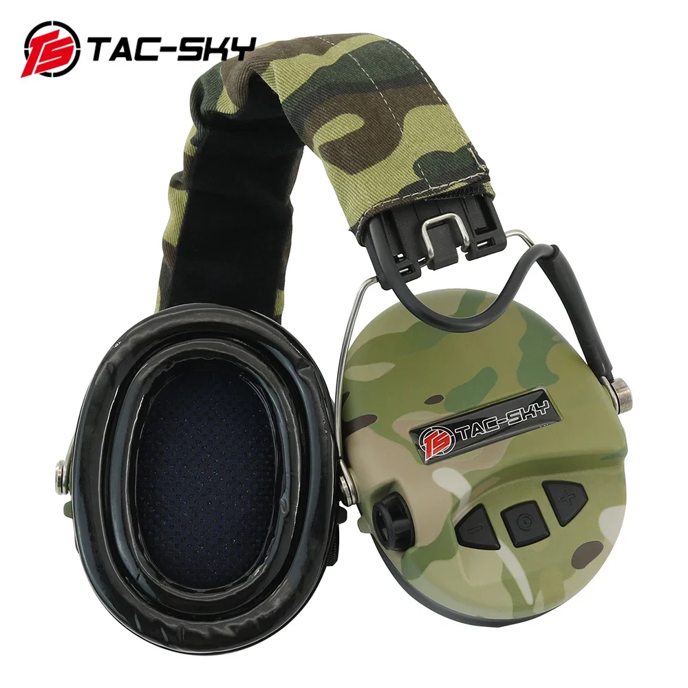 TS TAC-SKY 전술 헤드셋 SORDINIPSC Airsoft 슈팅 헤드폰 전자 청력 보호 슈팅 사냥 귀마개 MC