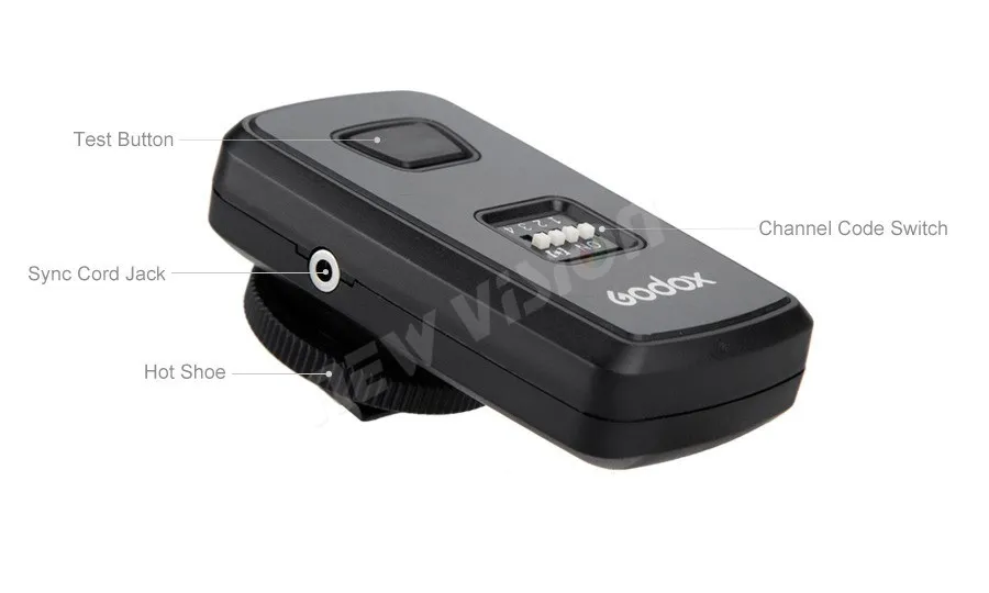 Godox DM-16 Channel Wireless Radio Remote Studio Flash Trigger For Canon Nikon O