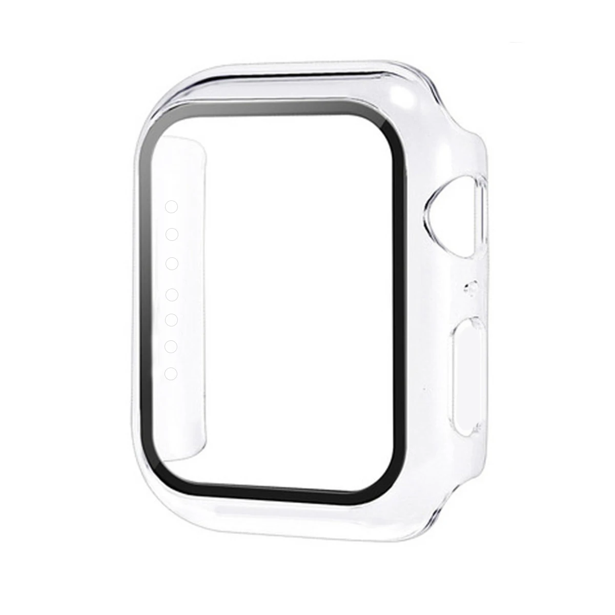 Verre trempé + couvercle pour Apple Watch 9 8 41mm 45mm 42mm 38mm, étui de protection d'écran pare-chocs PC série iWatch 7 6 5 4 se 44mm 40mm