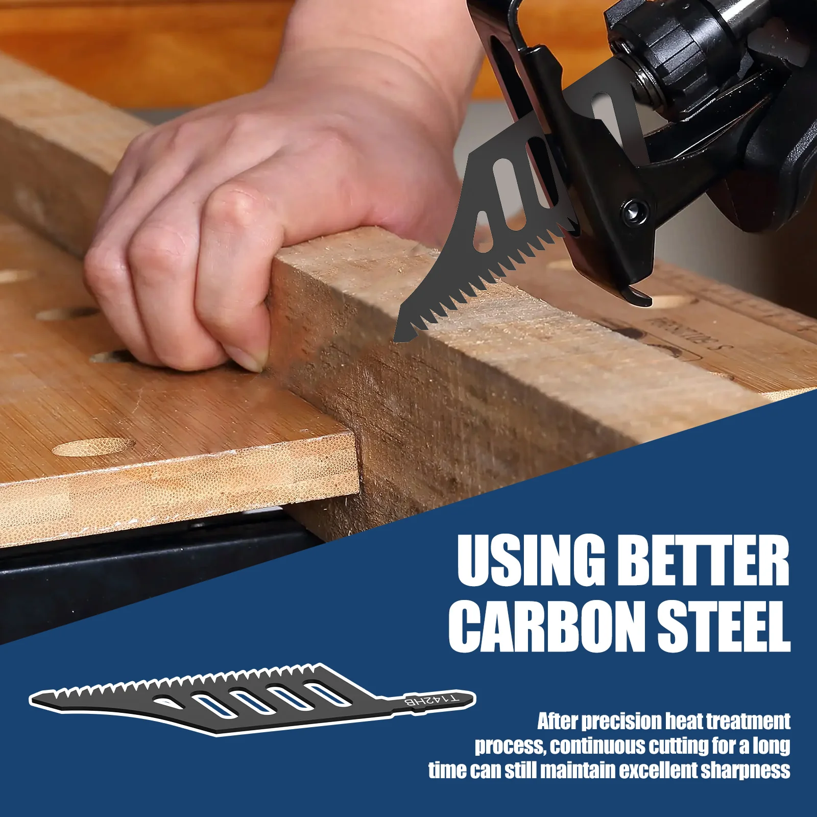 Heavy Duty Carbon Steel Jigsaw Blade for Wood Cutting