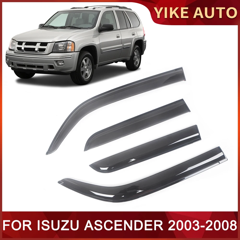 

Window Visor for ISUZU ASCENDER 2003-2008 Weathershie Door Visor Wind Sun Rain Guards Side Window Wind Deflectors Auio