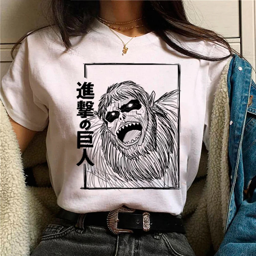 

attacke attack on titan tshirt women comic t-shirts female Japanese clothes