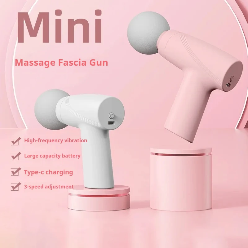 Compact High-Frequency Muscle Massager with Adjustable Speeds for Fitness and Relaxation