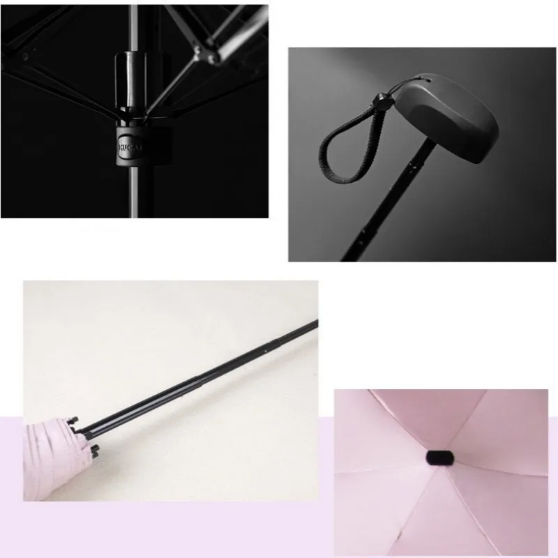 Car Ultra-light Mini Pocket Umbrella UV Protection Rainproof Windproof Lightweight Folding Portable Umbrella Car Accessories