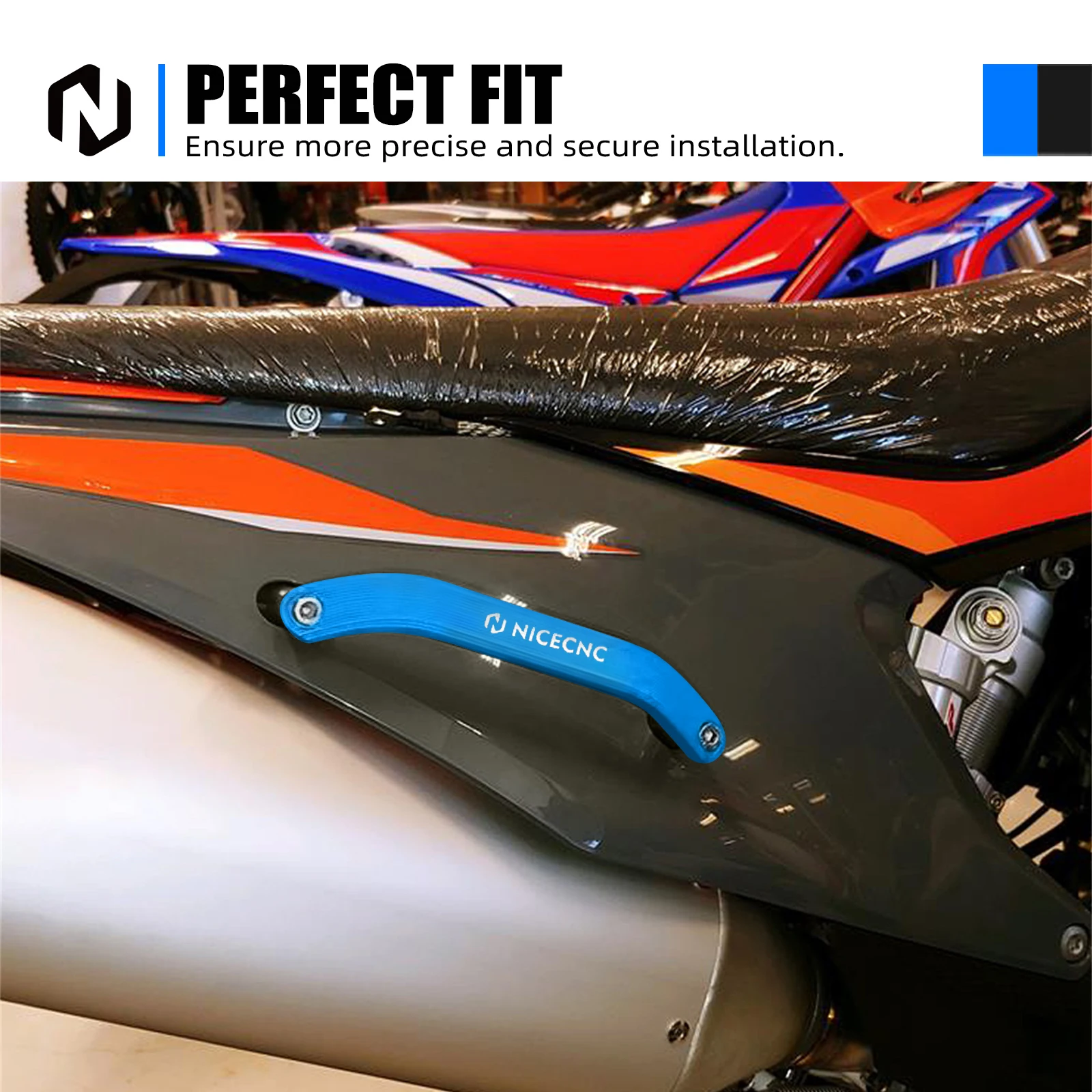 Für KTM EXC 300 TPI 2020-2023 EXCF 350 EXC 450 XCW TPI Hinten Passagier Haltegriff SXF 250 SXF 450 2019-2022 Für Husqvarna TE300i – Detail 9