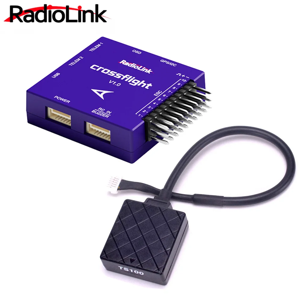 Radiolink Crossflight Flight Controller Con Mini M8N Gps 10 Canali Pwm Per Drone Elicottero Aereo Elicottero Auto Barca