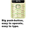 MKTEL OYE 3 Feature Phone 1.77inch Display 1800mAh Dual SIM Dual Standby MP3 MP4 FM Radio with Strong Torch Senior Phone 2