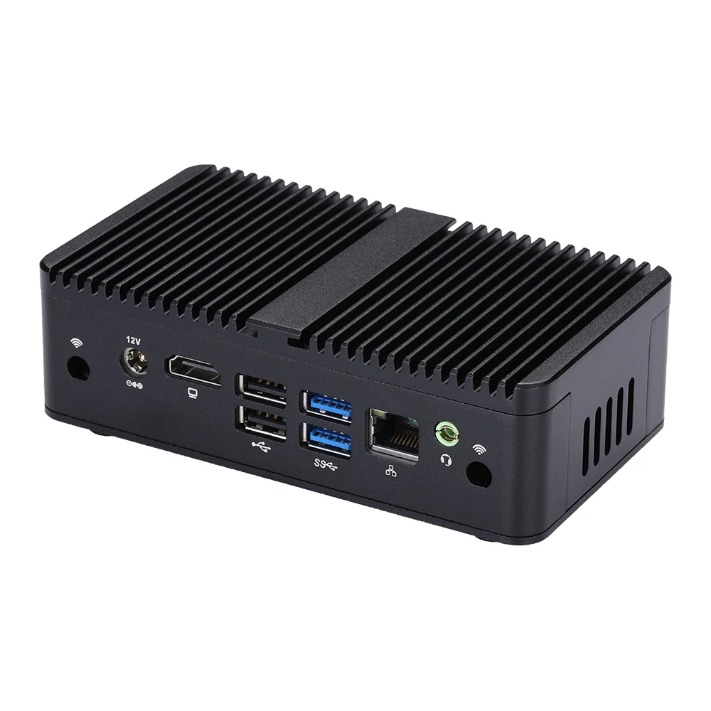 Qotom Mini PC - High-Performance Industrial Small Computer for Digital Signage, Intel J4105/J4125 Processor Description Image.This Product Can Be Found With The Tag Names Barebone Mini PC, Computer Office, Mini pc