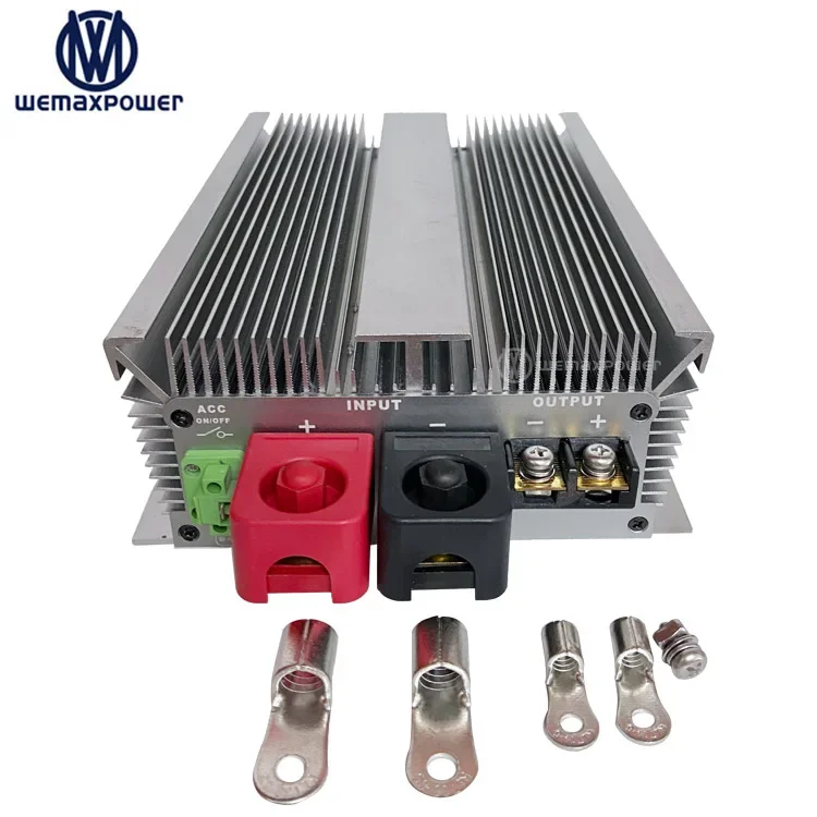 Wemaxpower 12V (12.5V TO 16V) to 14.6V 80A DC TO DC life-po4 Lithium Battery Charger Constant current for RVs Boat Truck