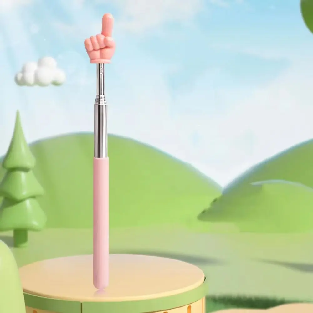 Adjustable Portable Telescopic Pointer Stick with Finger Design