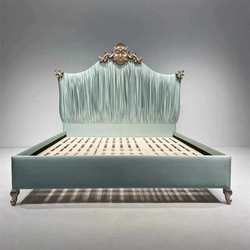 

Royal Queen Kids Double Bed Nordic High End Twin Frame Double Bed Headboard Sleeping Cama Matrimonio Furniture For Bedroom