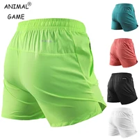 Summer Ice Silk Quick Dry Short Pants Men Breathable Sportswear Running Fitness Beach Bottoms Gym Training Zipper Pocket Shorts 1