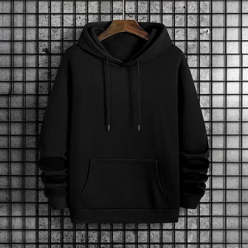 2025 herbst/winter Neue Ankunft männer Hoodie Hohe Qualität Einfarbig Mit Kapuze Sweatshirt Männlich Hause Outdoor Casual mode Pullover
