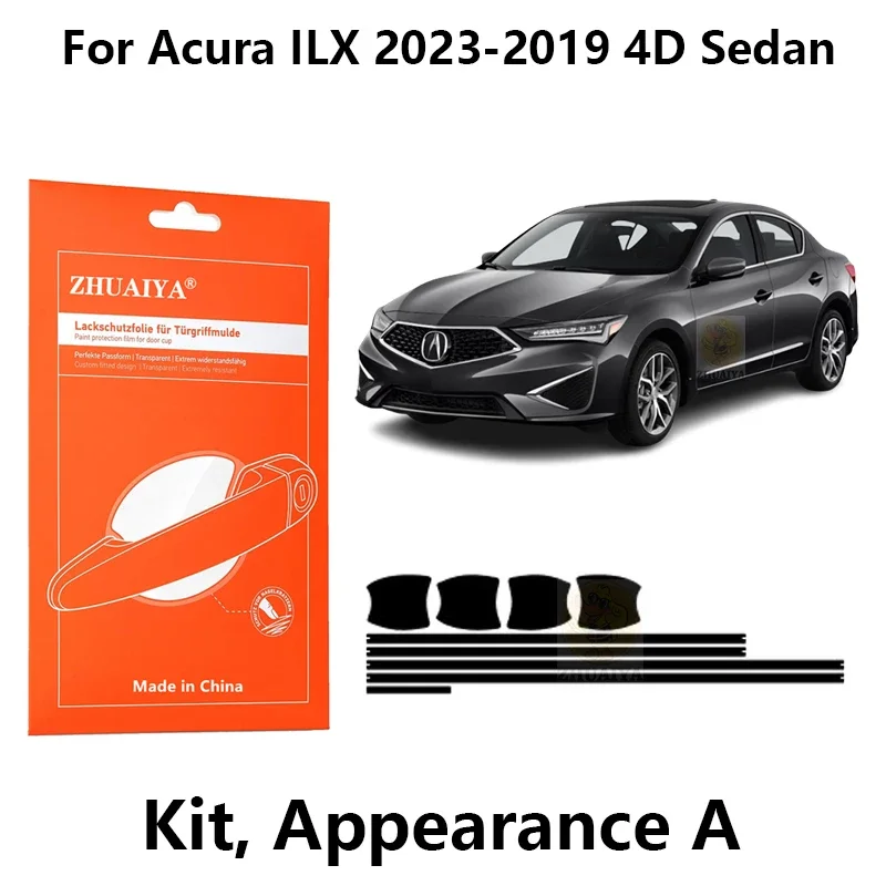 

Защитная пленка ZHUAIYA для красок дверной ручки, ТПУ PPF для Acura ILX 2023-2013 4D, автомобильные аксессуары для седан