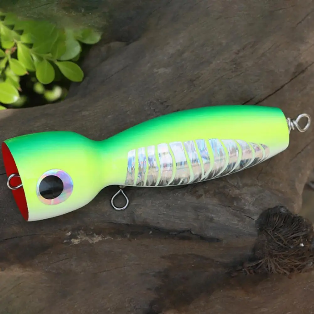 

Artificial Bait Oversize Bowl Mouth Fishing Bait Wooden Popper Fishing Lure