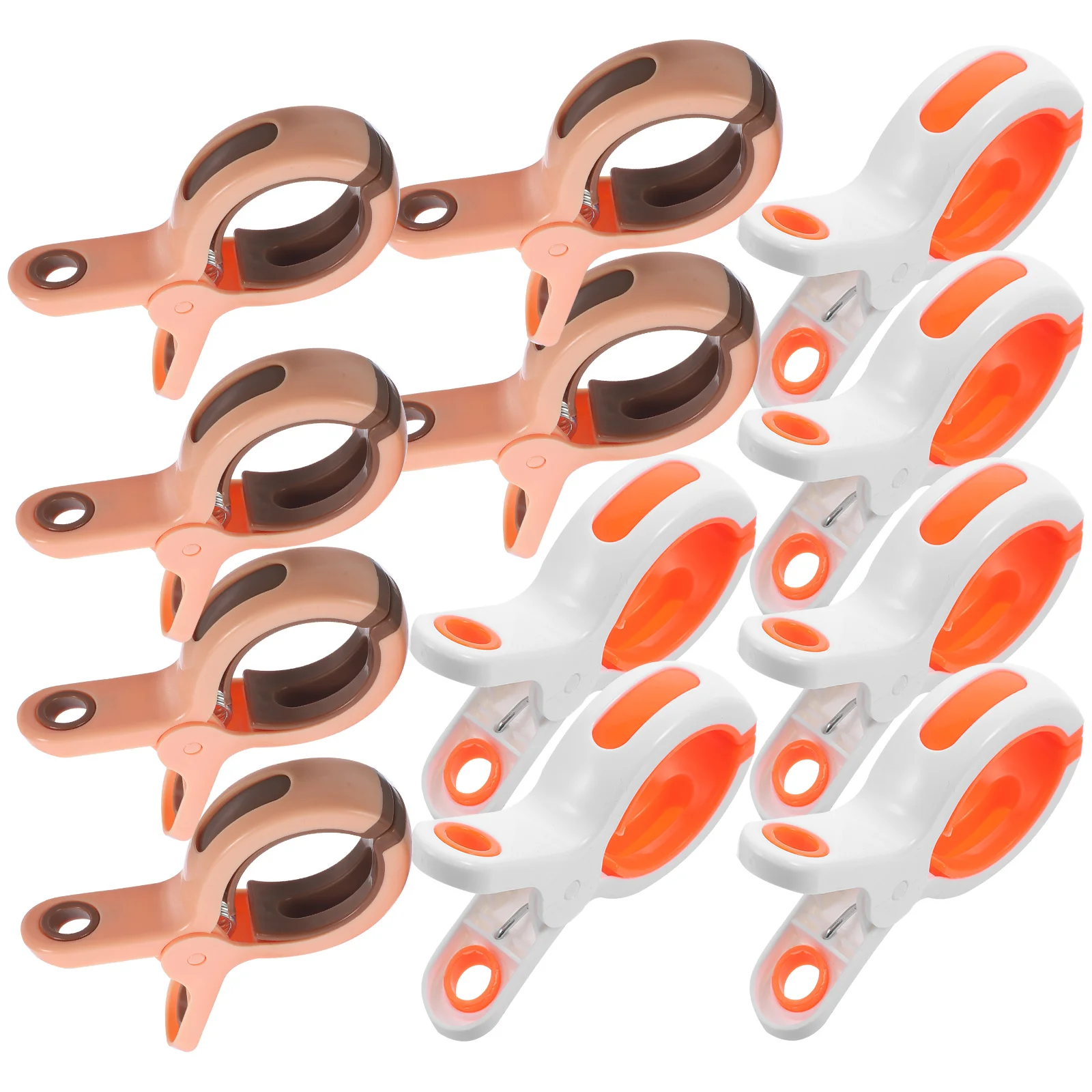 

12 Pcs Clothespin Beach Chair Holders Towel Clip Clips for Chairs Cruise Abs Towels and