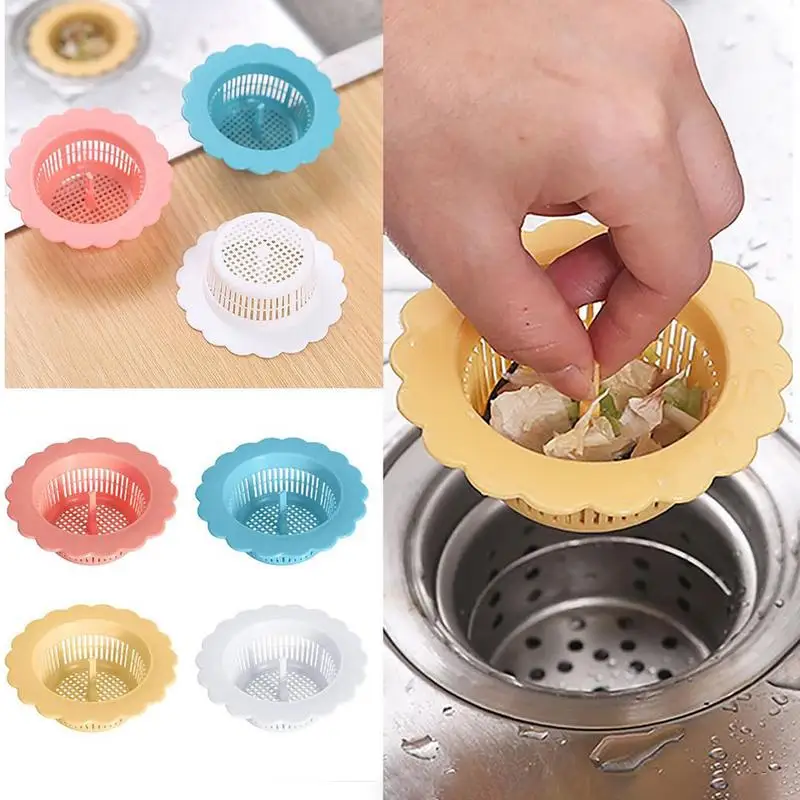 

Sink Strainer Basket Mesh Filter Handle Design Sink Sieve Anti-blocking Sink Hole Strainer Drain Protector Hair Catcher Stopper