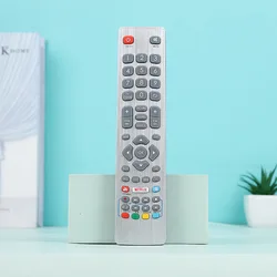 Enhanced Universal Remote Control for Sharp Aquos Smart TV with Streaming Features (Silver)