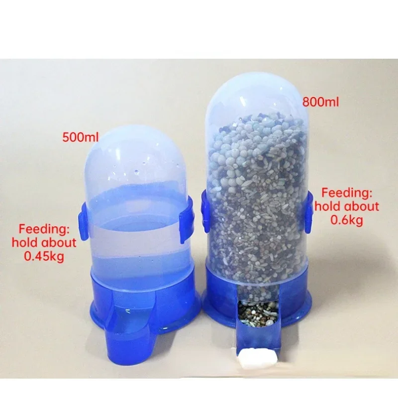 1 Pc Bird Feeder Automatic Drinker Bird Food Container Pigeon Parrot Drinking Water Feeding Dual Use Parrot Pet Supplies - Image 6