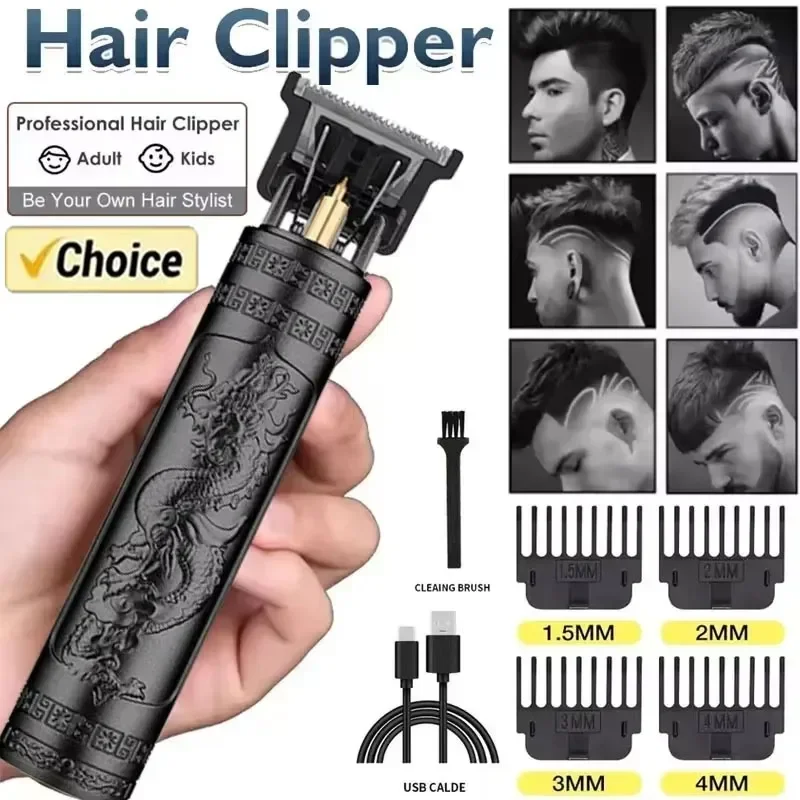 Vintage T9 Hair Clipper Professiona Beard Trimmer Electric Maquina T9 Haircut Machine Hair Cutting Machine Clippers