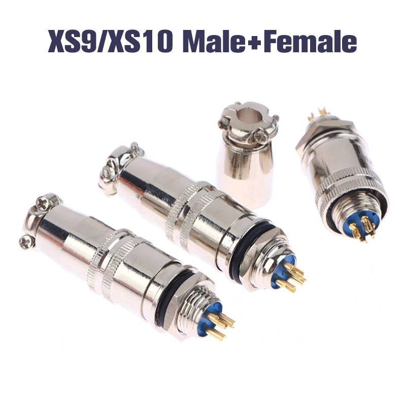 

1 Set Electrical Mini XLR Aviation Plug XS9 XS10 2Pin 3Pin 4Pin 5Pin 9MM/10MM Self Locking Aviation Socket Connector