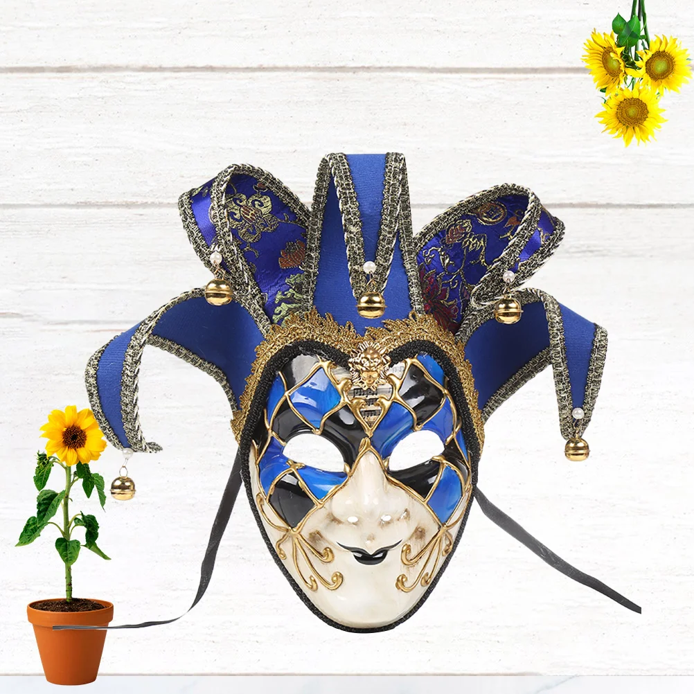 

Toyvian Maskaraid Mask Women Full Face Theater Mask Women Masquerade Cosplay Costume Prop Carnival Italy Halloween