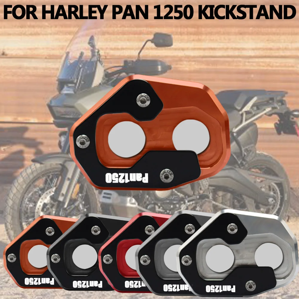 

For Harley pan America 1250 Motorcycle Accessories Kickstand Extension Plate Foot Side Stand Enlarge Pad 2021
