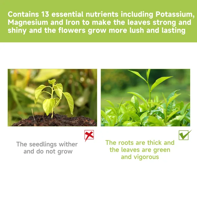 Növények Tápanyagoldat Kerti Lombos Gyors Virág-Elősegítő Növényi Levelek Cserepes Zöld Koncentrált Műtrágya - Image 5