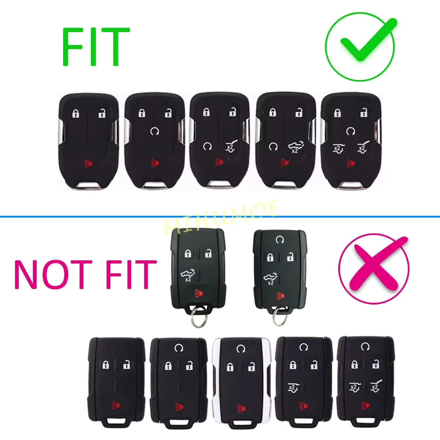 Sleek Black Transparent Key Fob Cover Holder with Premium Design - Automotive Accessories