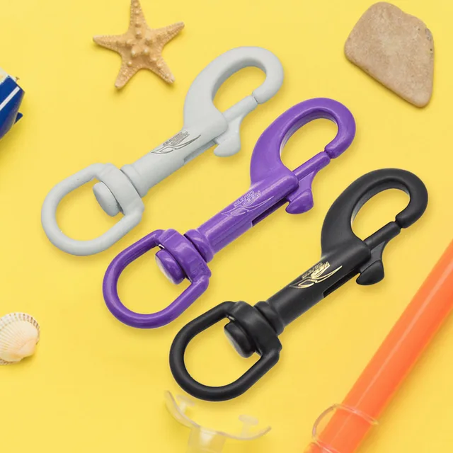 Plongées Sous-marine Swival Bolts Snap Hook Clip En Acier De Qualité Marine Avec Cordon Tressé Longe De Sécurité Anti-perte Corde De Sécurité Vert Lumineux | FR