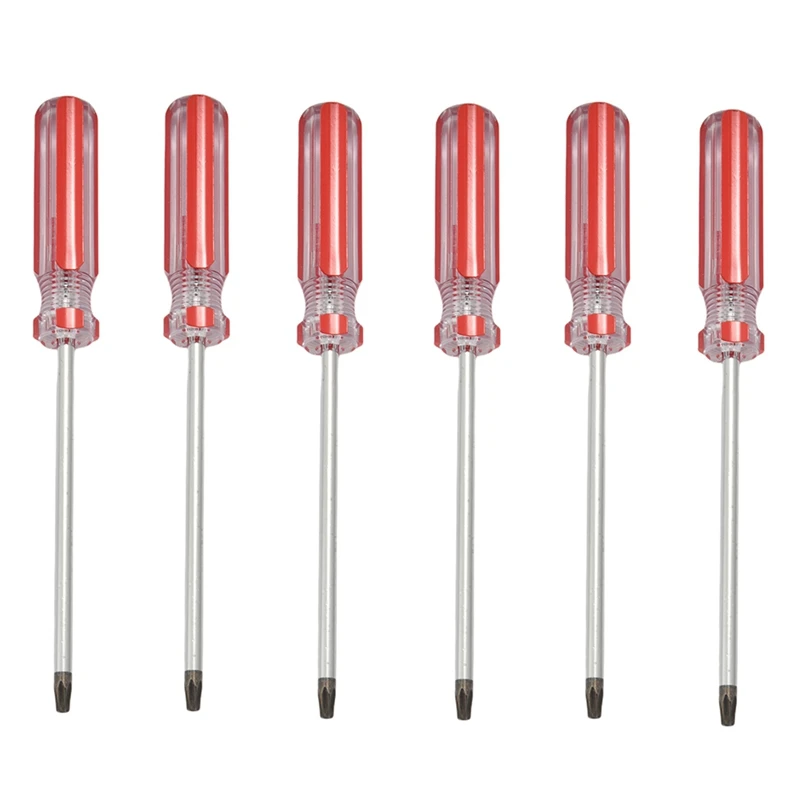 

6X Plastic Handle T20 Security Torx Screwdriver Hand Tools