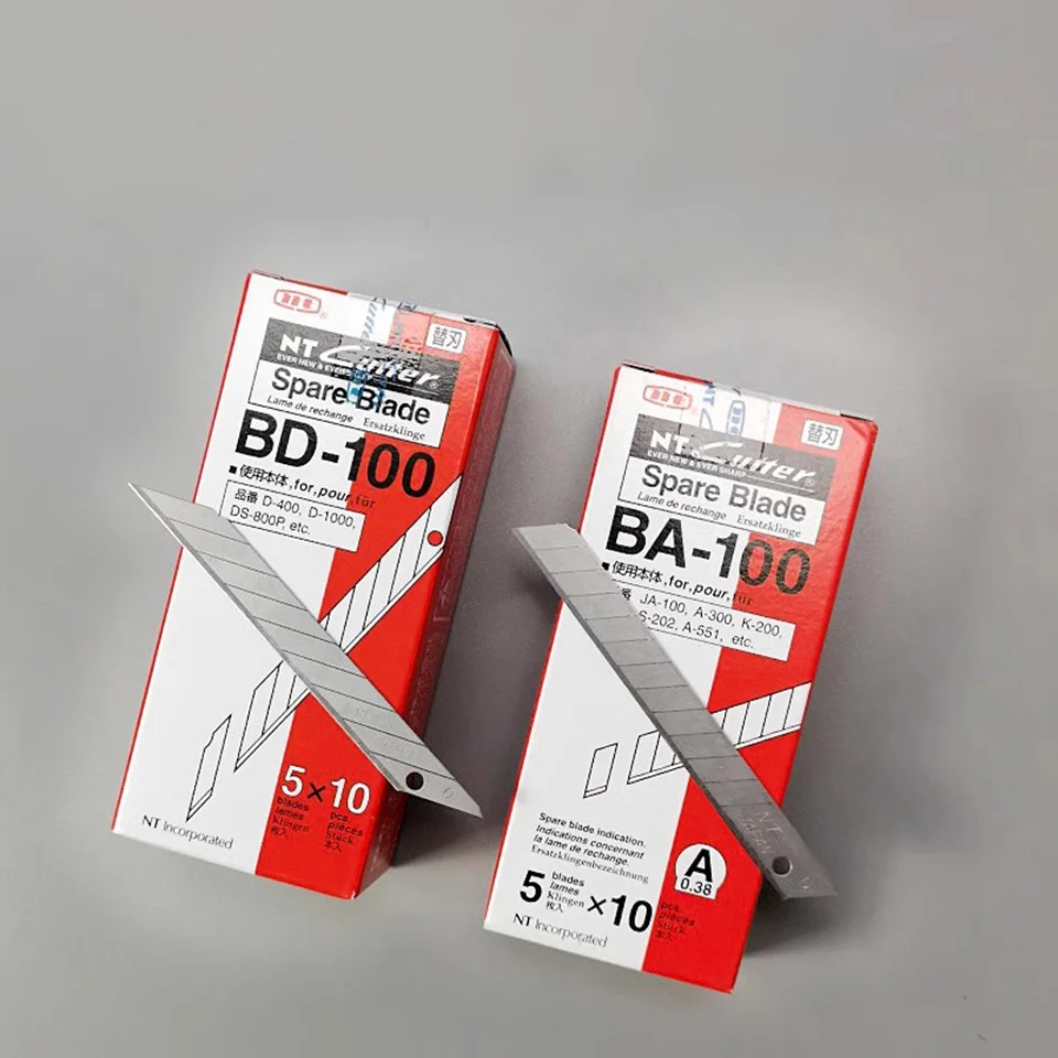 NT 커터 교체용 칼날 - 자동차 비닐 랩, PPF 설치, 벽지 및 공예 절단용 프리미엄 유틸리티 나이프 리필 KLT-12
