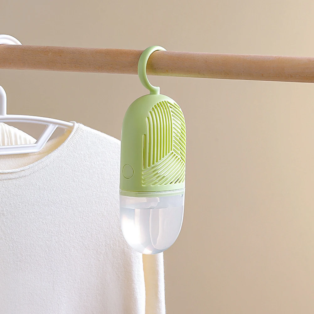 Clothes Dehumidification Box Moisture-proof Hanging Desiccant Bag with Water Collector&Hook for Wardrobe Closet Cabinet