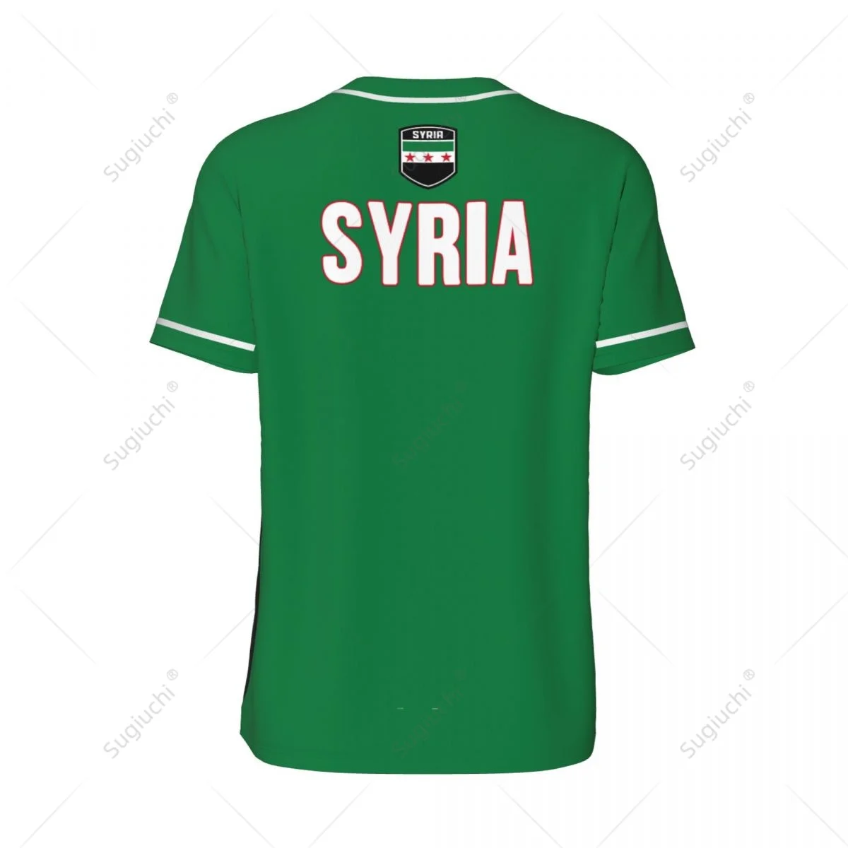 3D Printed Syria Flag 1932 1963 Men Baseball Jerseys Mesh Sports T-shirt Tees Name Nunber