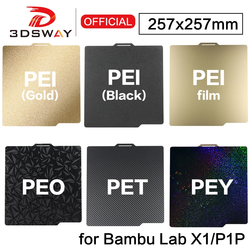 Bambu Lab X1/P1P Flexible Magnetische Doppelt Pulverbeschichtete PEI/P