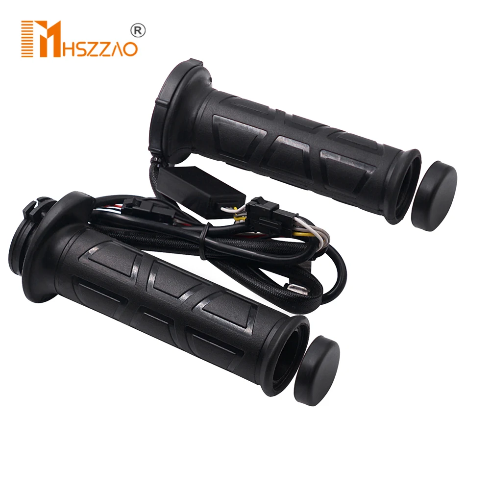 

2 Pcs 12V PET metal heating film Heated Grips Inserts Handlebar Hand Warmers For Universal Grip ATV Motorcycle 22mm in diameter