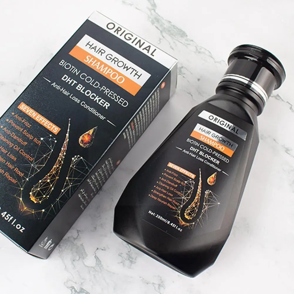 250ml Ginger Shampoo Hair Growth Prevent Hair Loss Care Frizz Hair Non