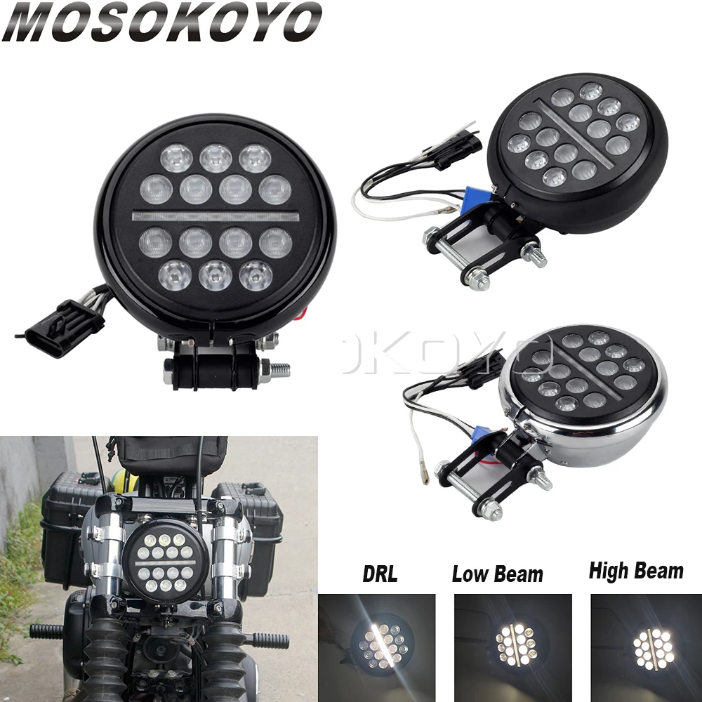 

Многонитевая СВЕТОДИОДНАЯ Лампа для проектора, 5 3/4 дюйма, для Harley Softail Low Rider S FXLRS 5,75 дюйма Bucket H4, провод с адаптером, передсветильник