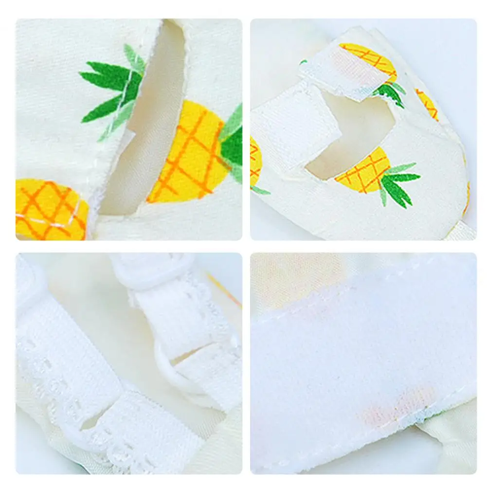 Bird Accessories Beautiful Bowknot Parrot Costume Elastic Shoulder Strap Parrot Costume Soft Diapers Fastener Tape Bird