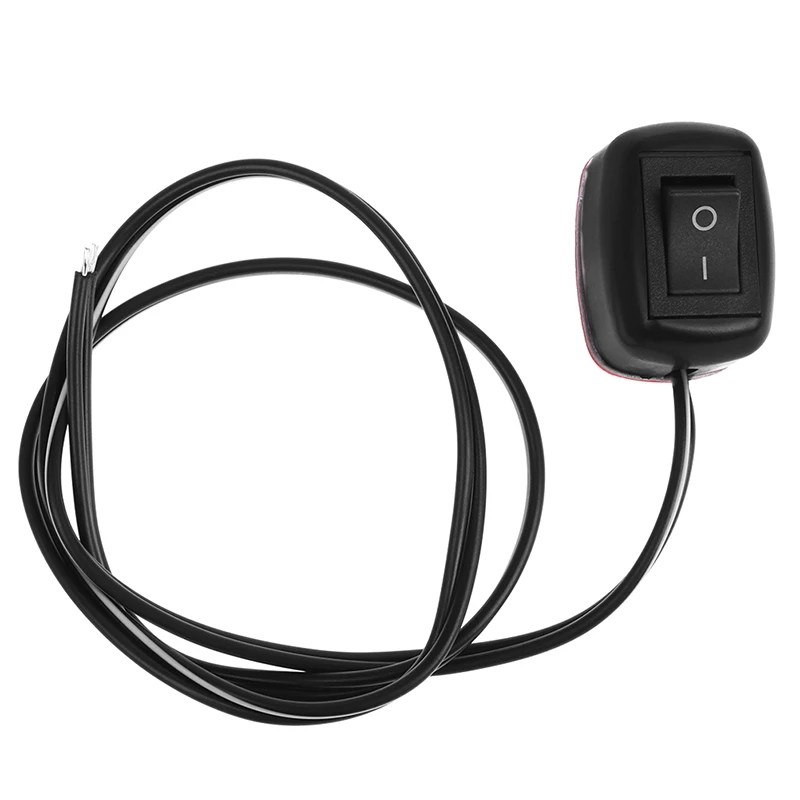 DC 12V Universal Car Switch Paste Type Toggle Switch with Cable 60cm