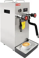 Milk Frother, 8L Multi-Purpose Full-Automatic Steam Boiling Water Frothing Machine, LCD Display Steam Milk Foam Machine, Electri 1