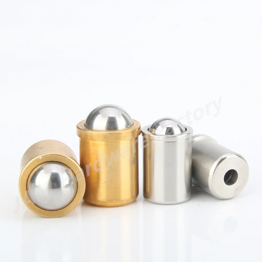Stainless Steel Knurled Plungers MJ410 Stainless Steel/ Brass Ball Plunger Spring Plungers Smooth Model
