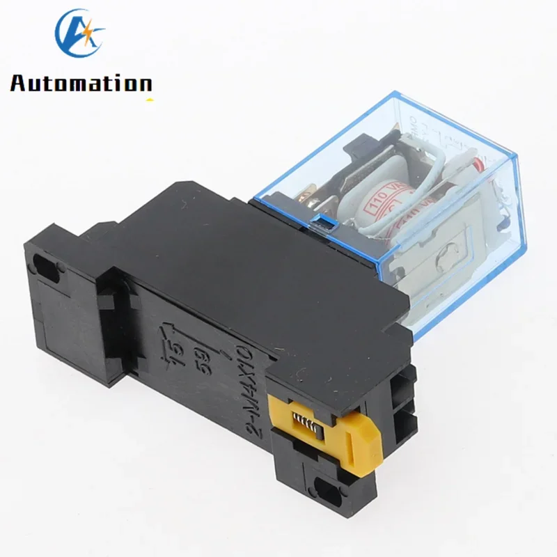 220/240V AC 10A 8PIN Coil Power Relay DPDT LY2NJ HH62P HHC68A-2Z With Socket Base
