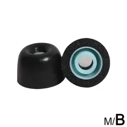 Premium Memory Foam Noise-Canceling Ear Tips - Small, Medium, Large Sizes (Black M)