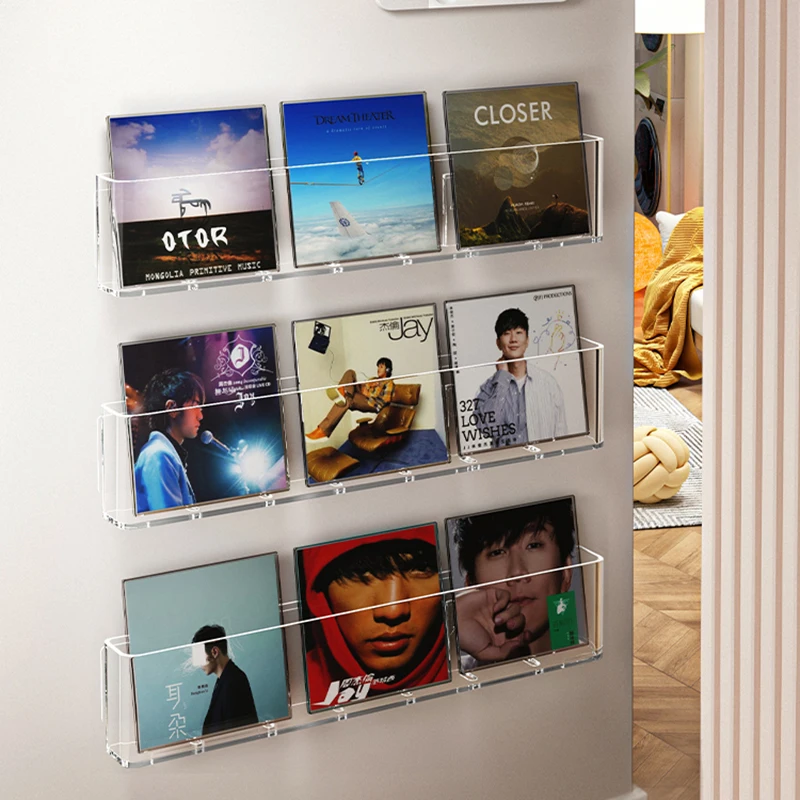 Radio Display Cd Organizer Rack Storage Capacity Stand Rotatable Luxury Portable CD Rack Cute Cd Almacenamiento Floor Furnitures