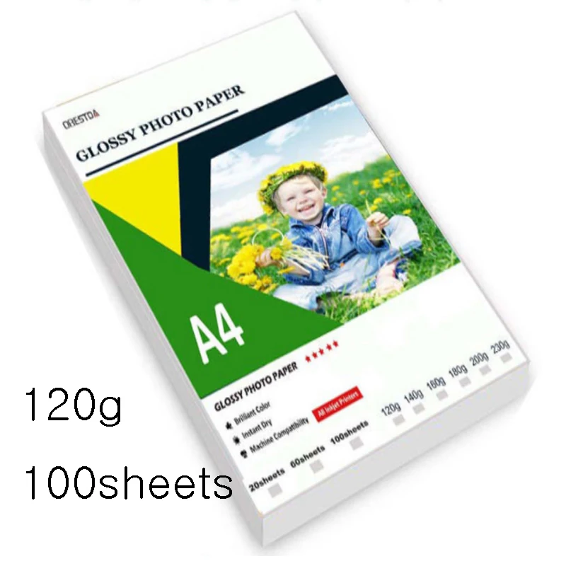 51-100Sheets/Package A3/A4/A5/4R Photographic Paper Glossy Printing Printer  Photo Paper Color Printing Coated For Home Printing - AliExpress