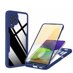 Luxury 360 Full Protective Shockproof Phone Case - M33 5G (Blue)