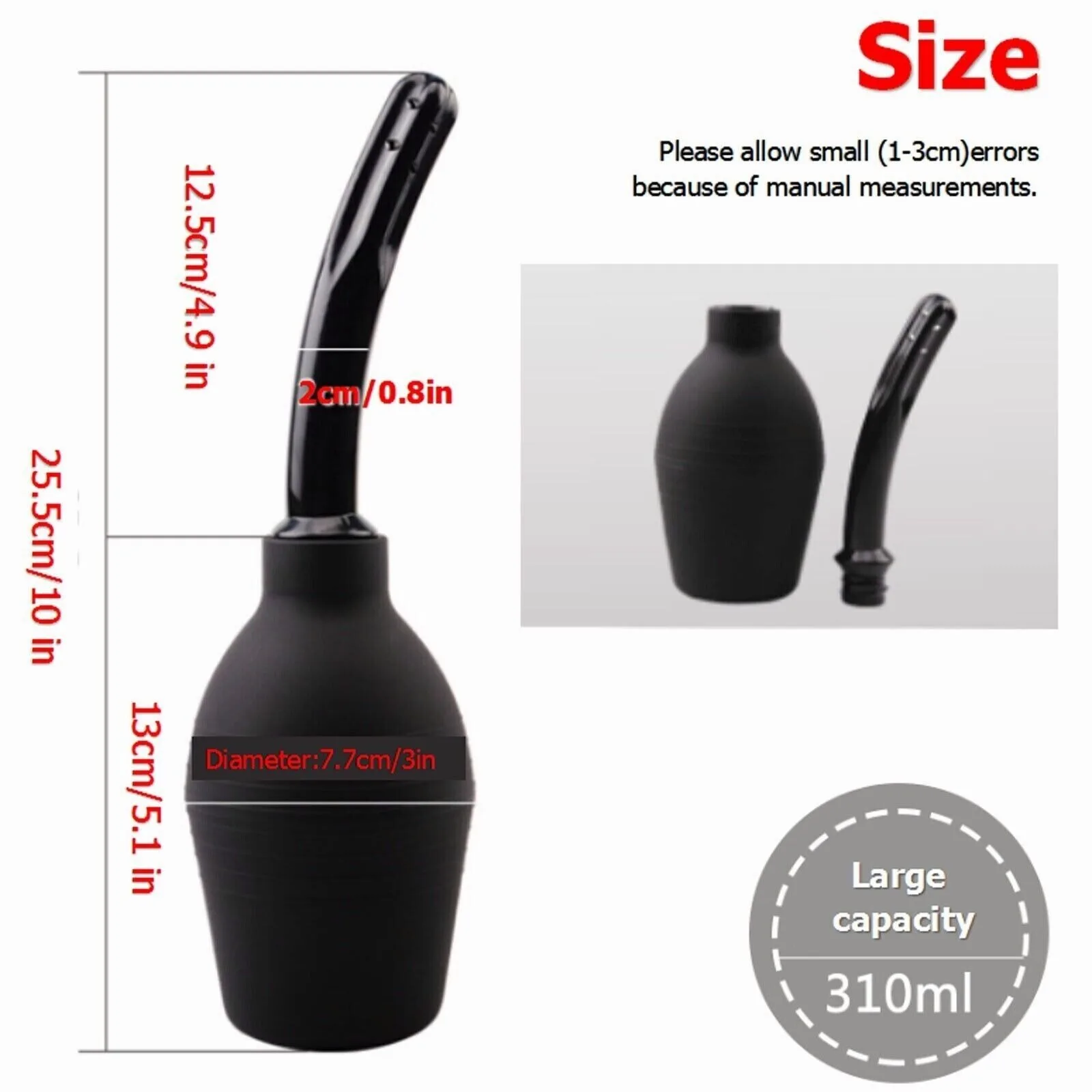 Intimate Goods Enema Cleaning Container Masturbator Anal Shower Vagina Cleaner Douche Anal Cleaner for Men Women Enema Bulb 6